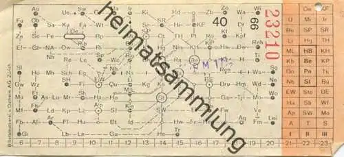 Schweiz - Zürich - Verkehrsbetriebe Zürich - Fahrschein