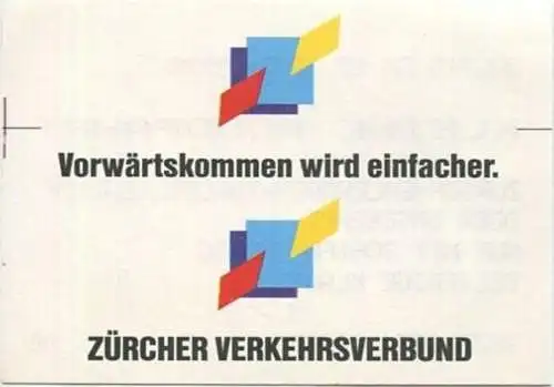 Schweiz - Zürichsee - Kleine Rundfahrt - Zürich Erlenbach Thalwil Zürich oder umgekehrt - nur mit Schiff - Fahrkarte 1/2