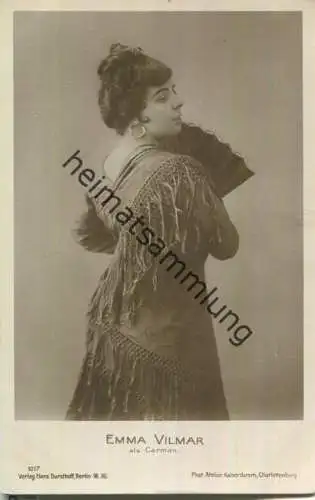 Emma Vilmar-Hansen als Carmen - Schweizer Opernsängerin (Alt) - Verlag Hans Dursthoff Berlin