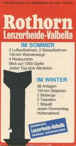 Schweiz - Rothorn und Scalottas - Fahrkarte Einzelkarte 1991