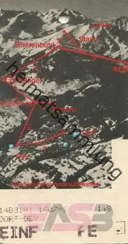 Schweiz - Adelboden-Silleren-Bahnen - Dorf Oey einfach - Fahrkarte 1993