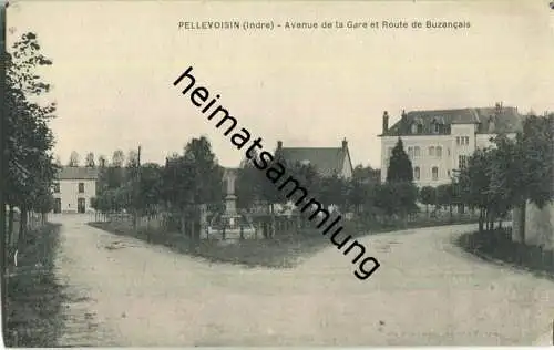 Pellevoisin - Avenue de la Gare - Route de Buzancais