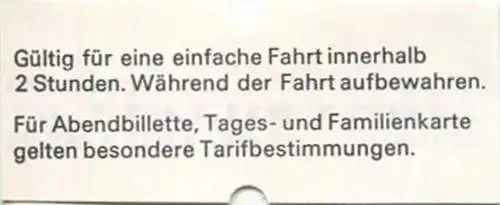 Schweiz - WSB (Wynental- und Suhrentalbahn) - Einzelbillett Reinach - Fahrschein 1/2 Preis Zone 10