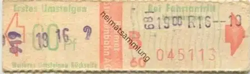 Deutschland - Bremer Strassenbahn AG - Vorverkaufs-Sammelkarte für Erwachsene - Fahrschein