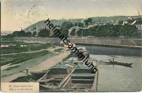 Saarbrücken - St. Johann - von der alten Brücke - Verlag Reinicke & Rubin Magdeburg