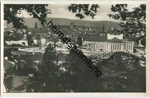 Saarbrücken - Teilansicht - Foto-Ansichtskarte - Verlag Th. Klein Saarbrücken