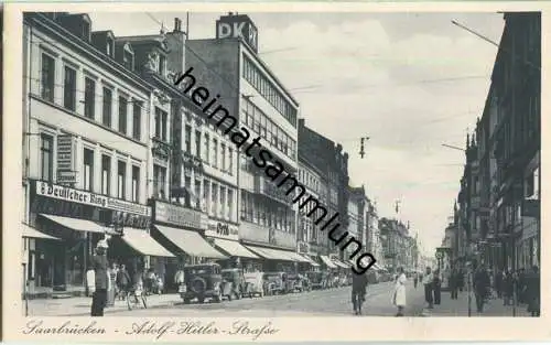 Saarbrücken - Adolf-Hitler-Strasse - Verlag Hans Baus Saarbrücken