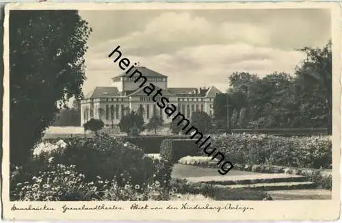 Saarbrücken - Grenzlandtheater - Foto-Ansichtskarte - Verlag Hartmann Mannheim