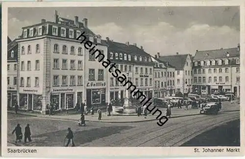 Saarbrücken - St. Johanner Markt - Verlag Hartmann Mannheim