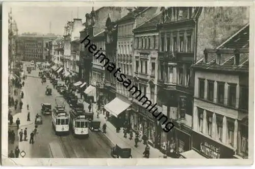 Saarbrücken - Bahnhofstrasse - Strassenbahn - Foto-Ansichtskarte - Verlag Hartmann Mannheim