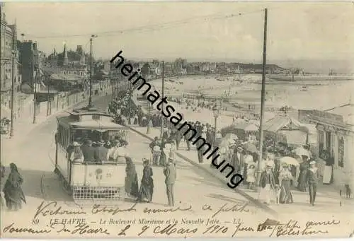 Le Havre - Le Boulevard Maritime et la Nouvelle Jetee