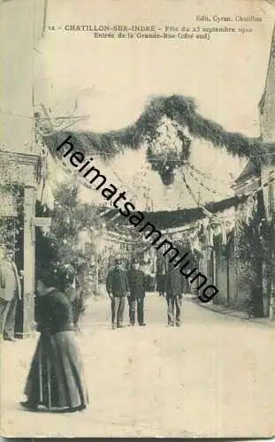 Chatillon-sur-Indre - Fete du 25. septembre 1910