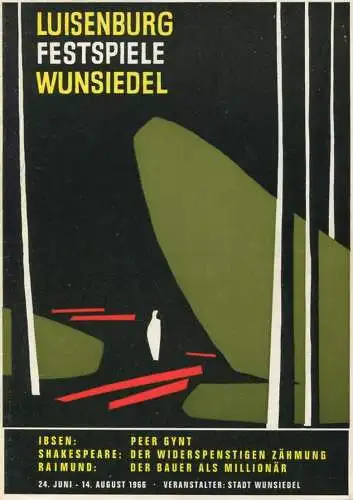 Deutschland - Wunsiedel - Luisenburg Festspiele 1966 - Programmheft 56 Seiten mit vielen Abbildungen - Titelbild Gerhard