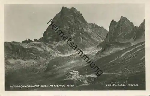 Heilbronnerhütte - Patteriol - Foto-AK - Verlag Risch-Lau Bregenz 40er Jahre