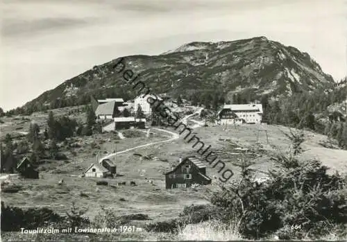 Tauplitzalm mit Lawinenstein - Foto-AK Grossformat - Verlag Albert Rastl Bad Aussee