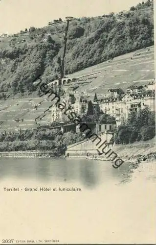 Territet - Grand Hotel et funiculaire - Edition Burgy Saint-Imier