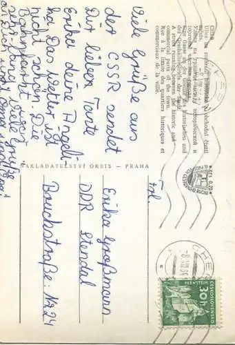 Cheb - Foto-AK Grossformat gel. 1964