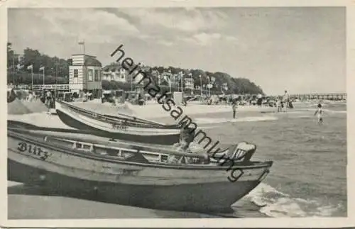 Bansin - Strandpartie - Verlag Straub & Fischer Meiningen gel. 1956