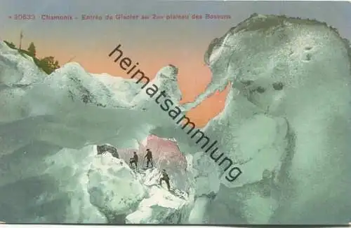 Chamonix - Entree du Glacier au 2me plateau des Bossons - Edition Photoglob Zürich