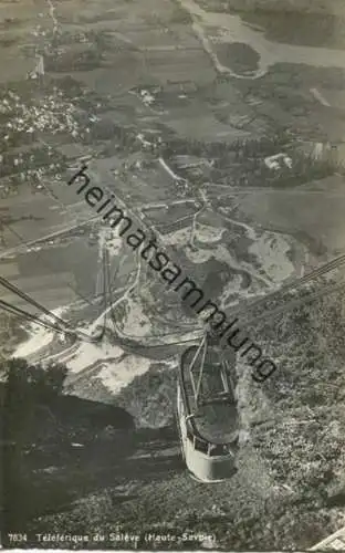 Teleferique du Saleve - Seilbahn - Foto-AK - Edition Jaeger Geneve gel. 1933