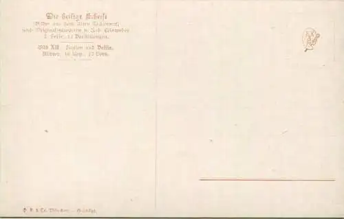 Die Heilige Schrift - Simson und Delila - Künstler-Ansichtskarte Rob. Leinweber ca. 1910