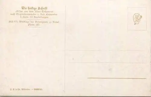 Die Heilige Schrift - Wehklage der Gefangenen zu Babel - Künstler-Ansichtskarte Rob. Leinweber ca. 1910