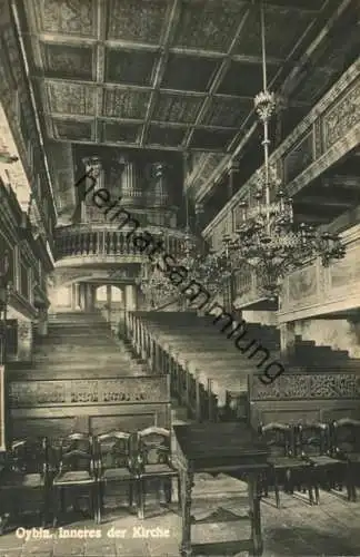 Oybin - Inneres der Kirche - Foto-AK - Verlag Lothar Matuscheck Görlitz