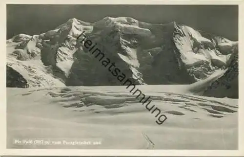 Piz Palü vom Persgletscher aus - Foto-AK - Edition J. Gaberell Thalwil