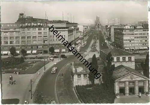 Berlin - Wittenbergplatz - Tauentzienstrasse - KaDeWe - Foto-Ansichtskarte