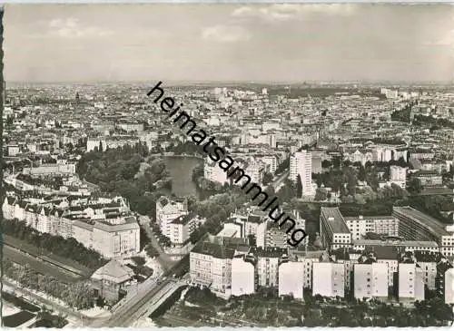 Berlin - Lietzensee vom Funkturm - Foto-Ansichtskarte - Verlag Hans Andres Berlin