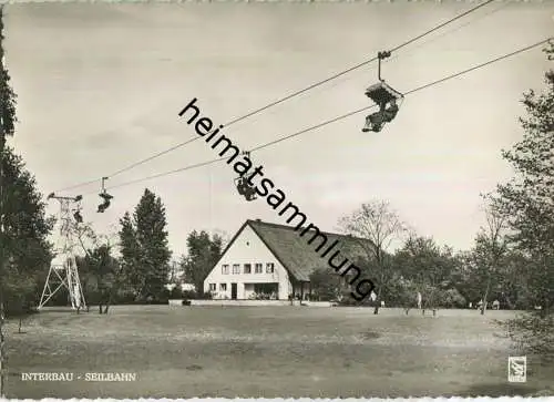 Berlin-Tiergarten - Teehäuschen im englischen Garten - Seilbahn - Foto-Ansichtskarte - Verlag Klinke & Co. Berlin