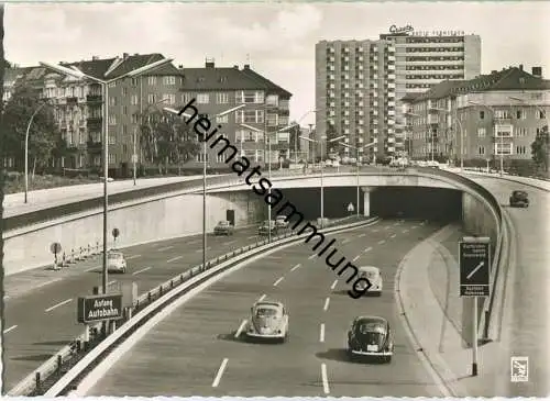 Berlin - Stadtautobahn - VW-Käfer - Foto-Ansichtskarte - Verlag Klinke & Co. Berlin