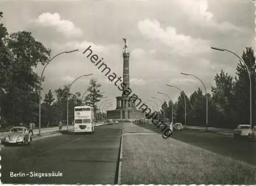 Berlin - Siegessäule - Foto-AK Grossformat 60er Jahre - Verlag Herbert Meyerheim Berlin