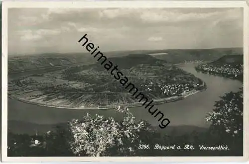 Boppard - Vierseenblick - Foto-AK 30er Jahre - Verlag Ottmar Zieher München