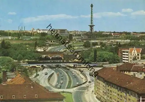 Berlin - Schnellstrassen mit Funkturm - AK Grossformat 60er Jahre - Hans Andres Verlag Berlin