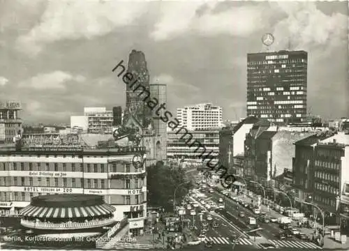 Berlin - Kurfürstendamm - Gedächtniskirche - Foto-AK Grossformat 60er Jahre - Verlag Kunst und Bild Berlin