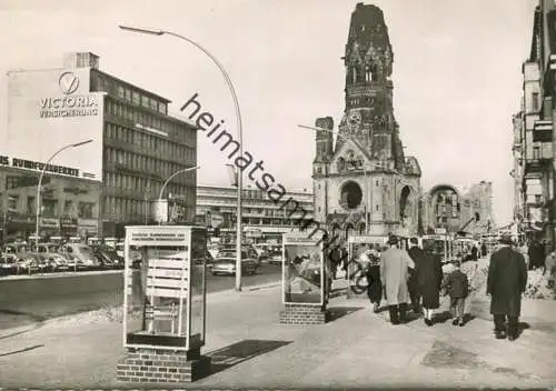 Berlin - Kurfürstendamm mit Gedächtniskirche - Foto-AK Grossformat 50er Jahre - Verlag Herbert Frille Berlin