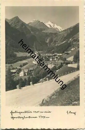 Heiligenblut mit Grossglockner - Foto-AK 30er Jahre - Verlag Brüder Lenz Dobl