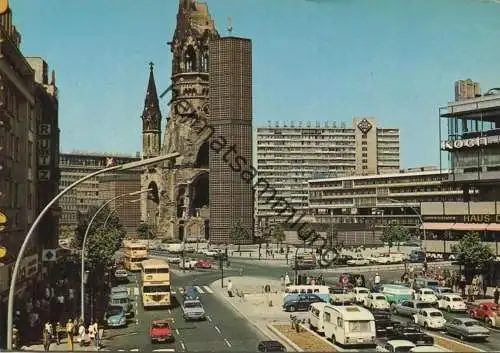 Berlin - Kaiser Wilhelm Gedächtniskirche - AK Grossformat 70er Jahre  - Andres + Co Verlag Berlin