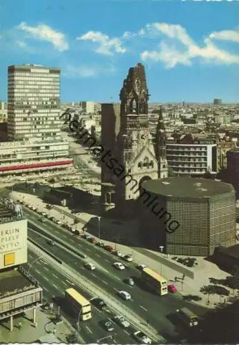 Berlin - Europa Center - AK Grossformat 1970 - Kaiser Wilhelm Gedächtniskirche
