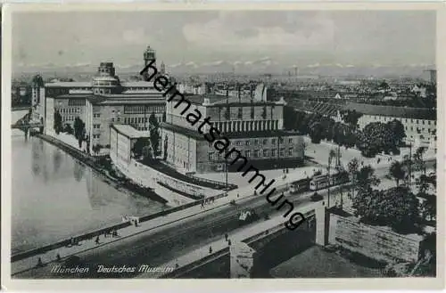 München - Deutsches Museum - Strassenbahn - Foto-AK 30er Jahre - Verlag Carl Krueck München