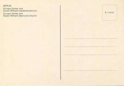 Berlin bei Nacht - Europa Center und Gedächtniskirche - AK Grossformat