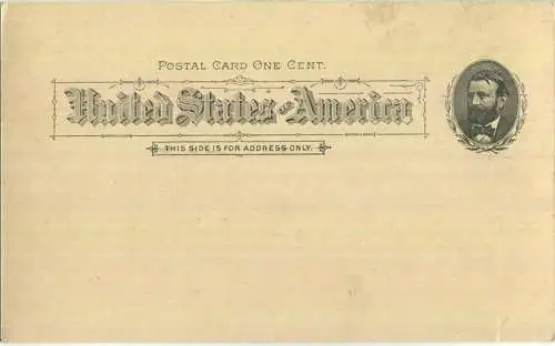 USA 1 P. Ganzsachenpostkarte zur World's Columbian Exposition Chicago 1893 "U.S. Naval Exhibit und Battle Ship Illinois"