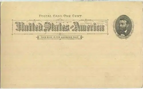 USA 1 P. Ganzsachenpostkarte zur World's Columbian Exposition Chicago 1893 "The Fisheries Building"