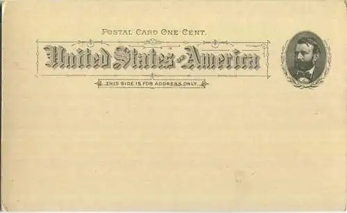 USA 1 P. Ganzsachenpostkarte zur World's Columbian Exposition Chicago 1893 "Manufacturers and Liberal Arts"