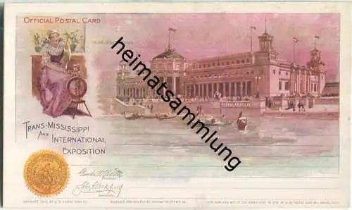 USA 1 P. Postkarte zur Trans-Mississippi und International Exposition 1898 "Manufacturers"