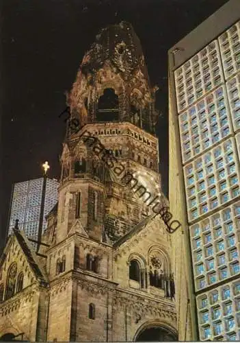 Berlin - Kaiser-Wilhelm-Gedächtniskirche - AK Grossformat 60er Jahre - Hans Andres Verlag Berlin