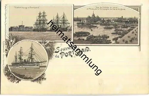 Port Said - Palais de la Compagnie du Canal de Suez - Transport Crocodile - Datch House