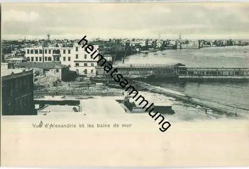 Alexandrie - les bains de mer - AK ohne Verlagsangabe ca. 1895