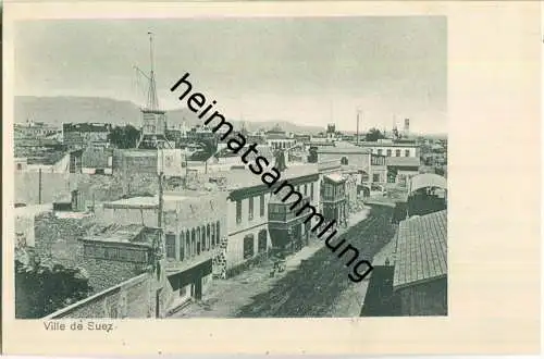 Suez - Teilansicht - AK ohne Verlagsangabe ca. 1895